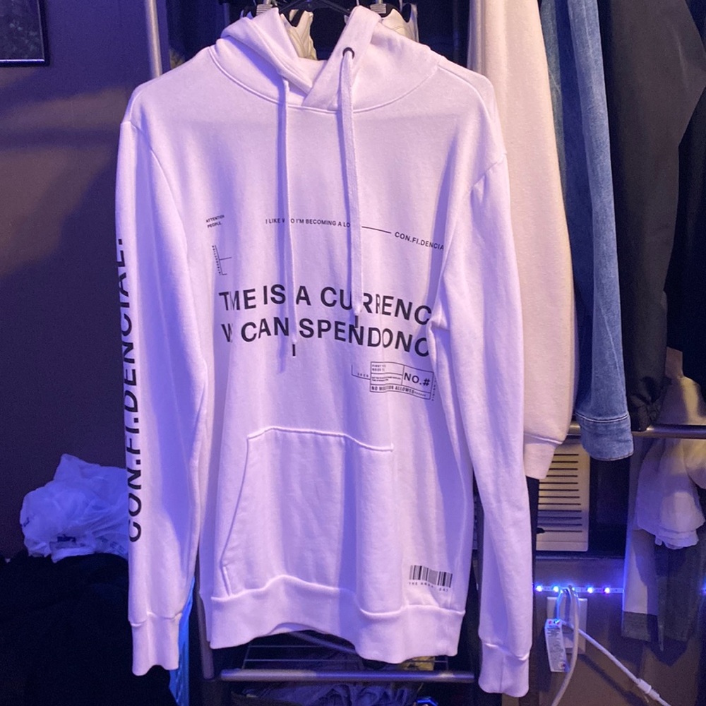 White hoodie